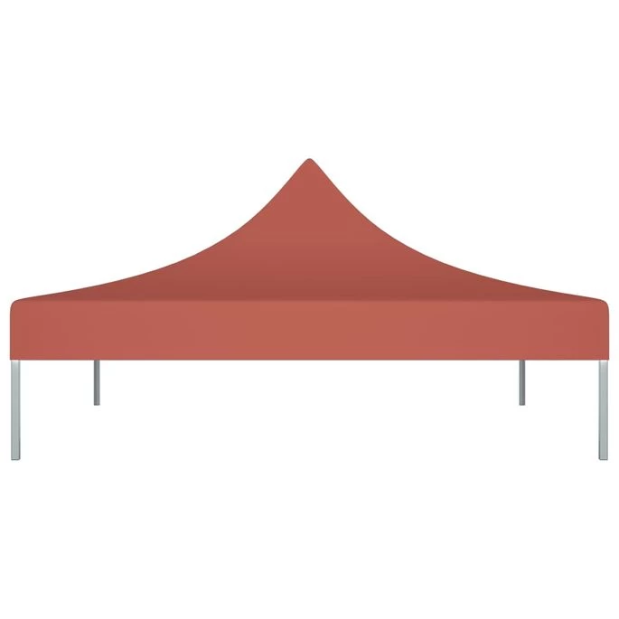 Toit De Tente De Réception 3x3 M Terre Cuite 270 G/m² – Image 3