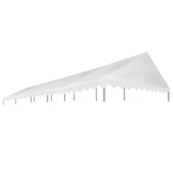 Toit De Tente De Réception 5x10 M Blanc 450 G/m²