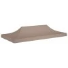 Toit De Tente De Réception 6x3 M Taupe 270 G/m²