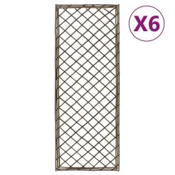 Treillis De Jardin 6 Pcs 45x170 Cm Saule