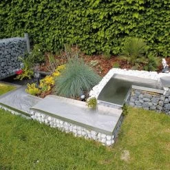 Ubbink Cascade Lame Acier Inoxydable Wolga Élément De Coin Droit