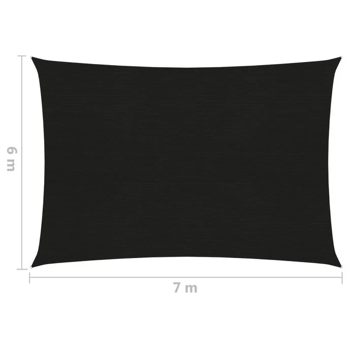 Voile D'ombrage 160 G/m² Noir 6x7 M PEHD – Image 6