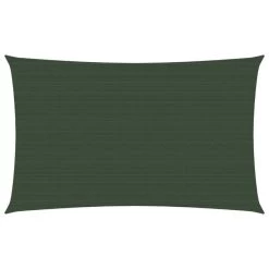 Voile D'ombrage 160 G/m² Vert Foncé 2,5x5 M PEHD