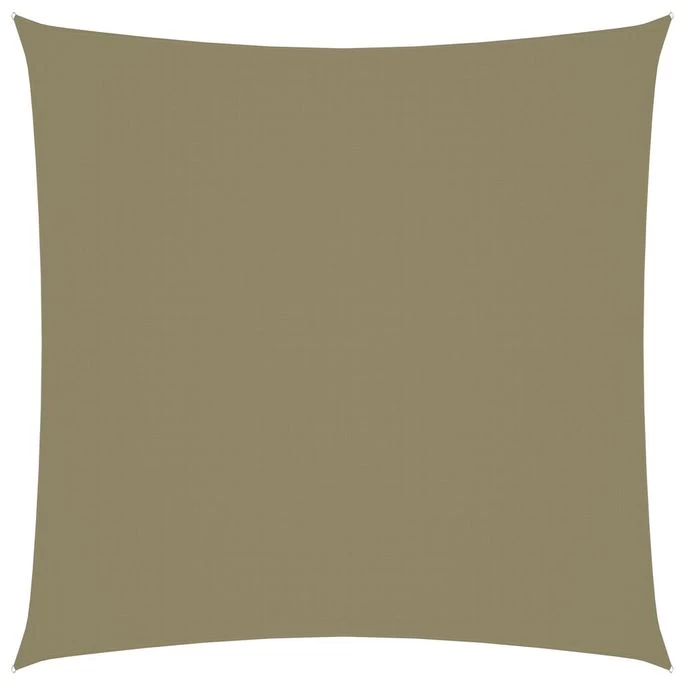 Voile De Parasol Tissu Oxford Carré 3x3 M Beige