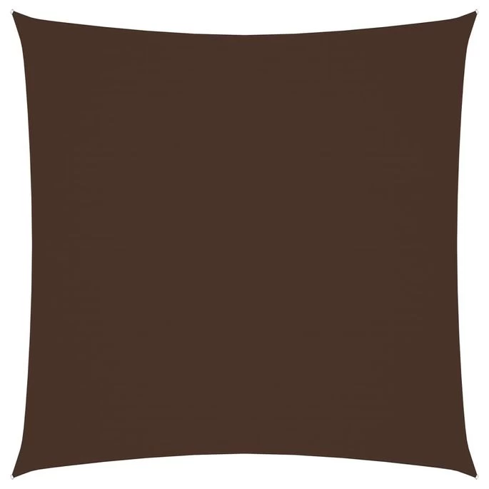 Voile De Parasol Tissu Oxford Carré 4,5x4,5 M Marron