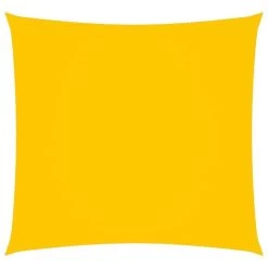 Voile De Parasol Tissu Oxford Carré 7x7 M Jaune