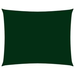 Voile De Parasol Tissu Oxford Rectangulaire 2,5x3 M Vert Foncé