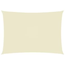 Voile De Parasol Tissu Oxford Rectangulaire 2,5x4 M Crème
