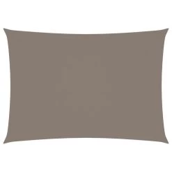 Voile De Parasol Tissu Oxford Rectangulaire 2,5x4 M Taupe
