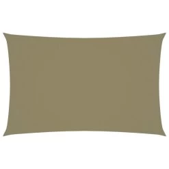 Voile De Parasol Tissu Oxford Rectangulaire 2x4,5 M Beige