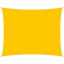 Voile De Parasol Tissu Oxford Rectangulaire 3,5x4,5 M Jaune