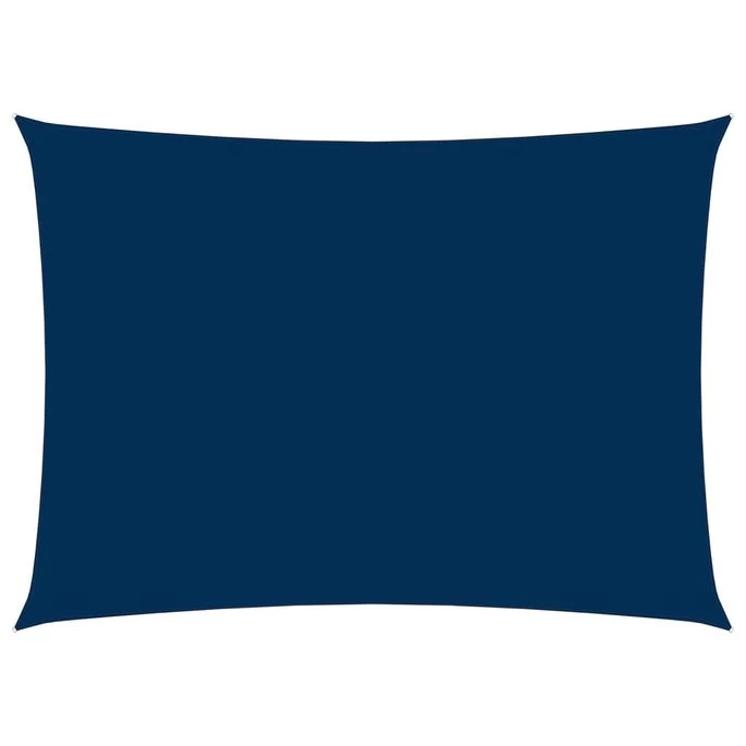 Voile De Parasol Tissu Oxford Rectangulaire 3,5x5 M Bleu