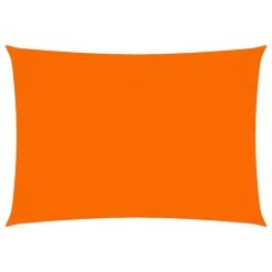 Voile De Parasol Tissu Oxford Rectangulaire 3,5x5 M Orange