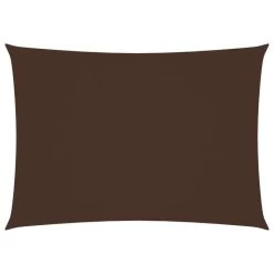 Voile De Parasol Tissu Oxford Rectangulaire 3x4,5 M Marron