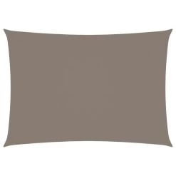Voile De Parasol Tissu Oxford Rectangulaire 3x4 M Taupe