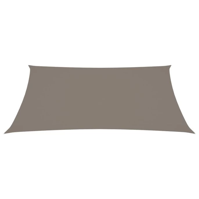 Voile De Parasol Tissu Oxford Rectangulaire 4x5 M Taupe – Image 3