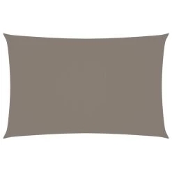 Voile De Parasol Tissu Oxford Rectangulaire 4x7 M Taupe