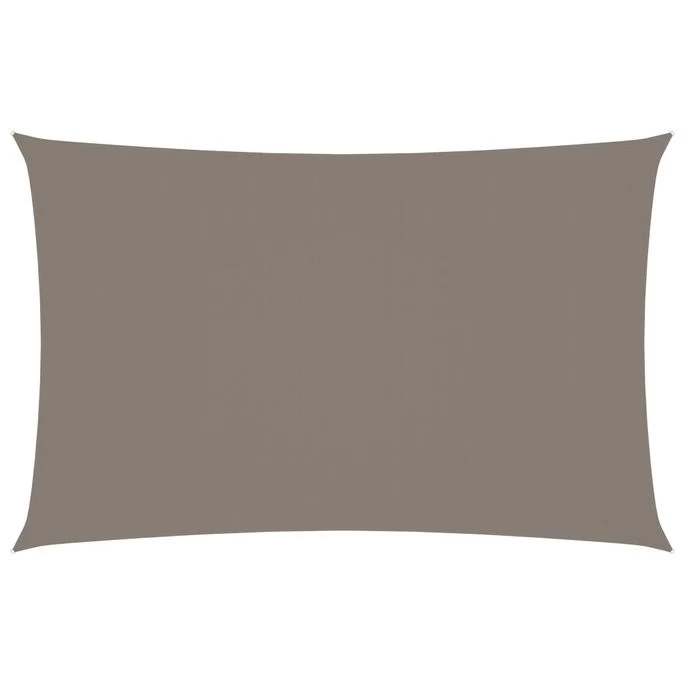 Voile De Parasol Tissu Oxford Rectangulaire 4x7 M Taupe