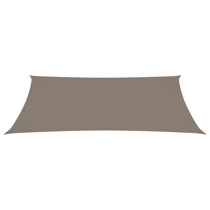 Voile De Parasol Tissu Oxford Rectangulaire 4x7 M Taupe – Image 2
