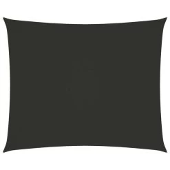 Voile De Parasol Tissu Oxford Rectangulaire 5x6 M Anthracite