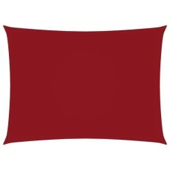 Voile De Parasol Tissu Oxford Rectangulaire 6x8 M Rouge