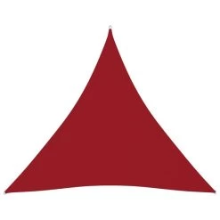 Voile De Parasol Tissu Oxford Triangulaire 3,6x3,6x3,6 M Rouge