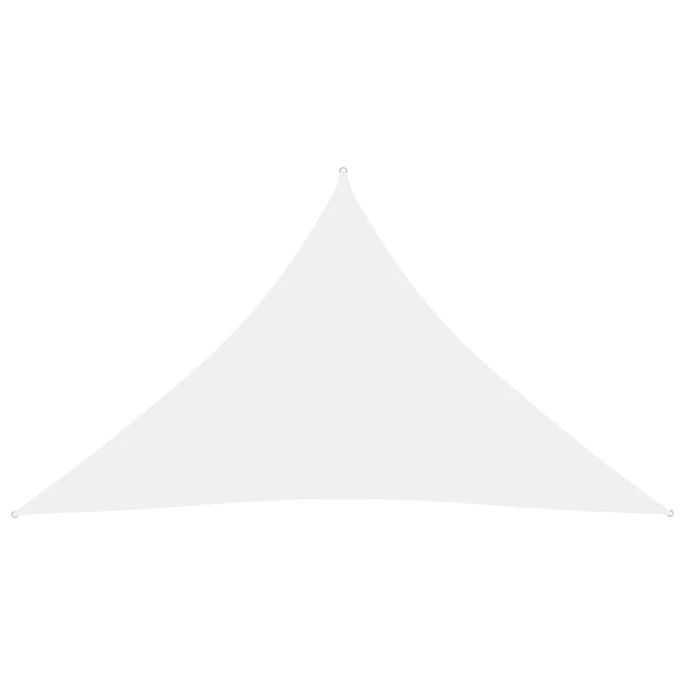 Voile De Parasol Tissu Oxford Triangulaire 3x3x4,24 M Blanc