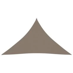 Voile De Parasol Tissu Oxford Triangulaire 5x5x6 M Taupe