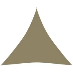 Voile De Parasol Tissu Oxford Triangulaire 6x6x6 M Beige